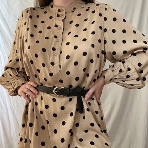 NWT H&M Ballon Sleeve Polka Dot Dress